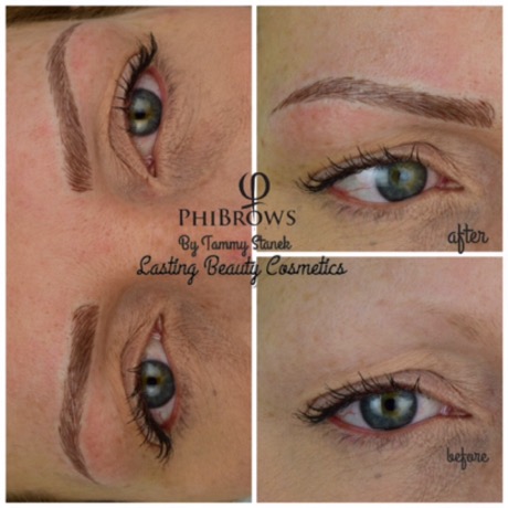 Microblading eyebrows by Lasting Beauty Cosmetics
